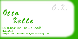 otto kelle business card